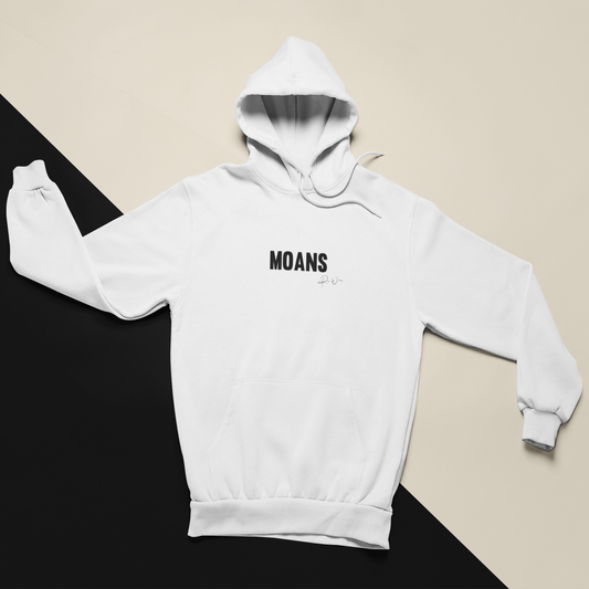 White MOANS Hoodie